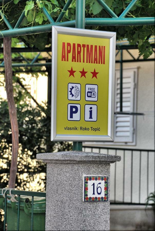 Apartmani Roko Baška Voda Buitenkant foto
